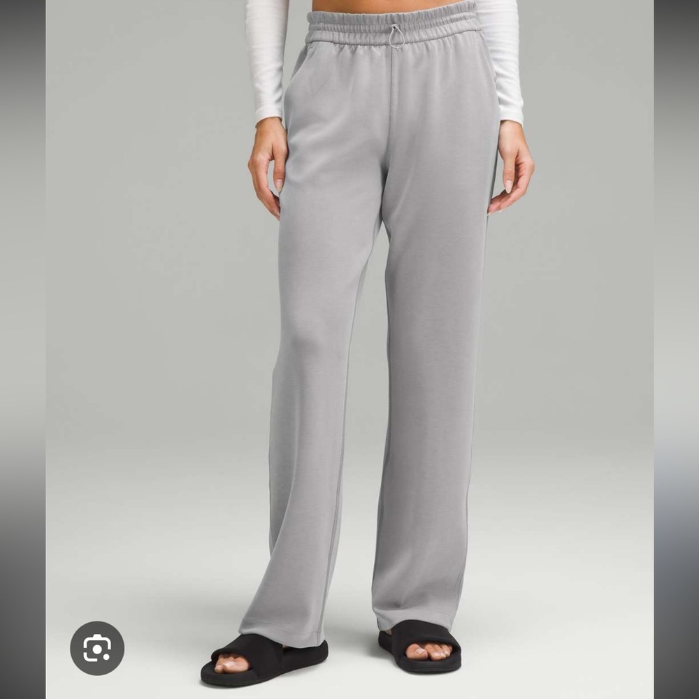 lululemon light grey softstreme high waisted pants